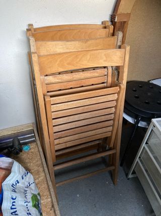 Sedie pieghevoli in legno