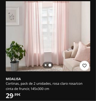 Tende rosa in tessuto