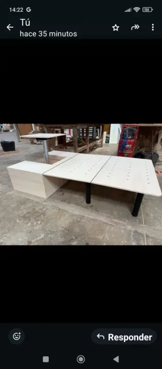 Mueble de madera "camper" para instalar en furgone