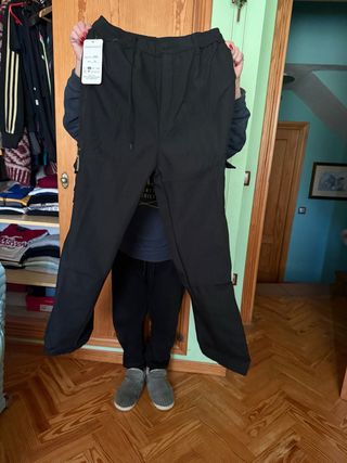 Pantalón cargo negro hombre XXL