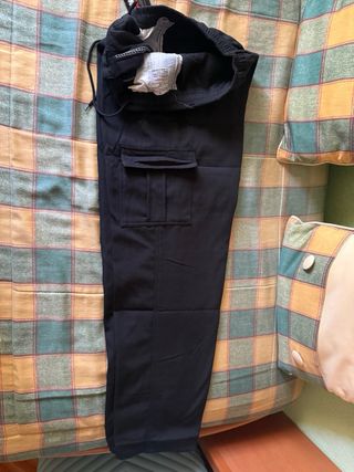Pantalón cargo negro hombre XXL