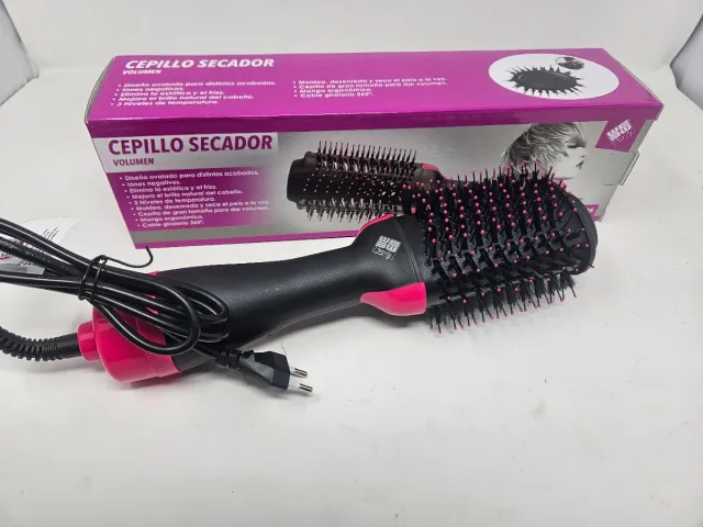 Cepillo Secador Volumen Negro/Rosa