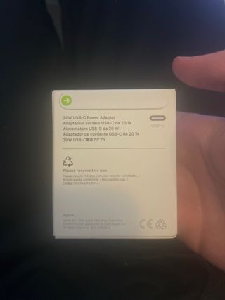 Cargador Apple USB-C 20W sin abrir