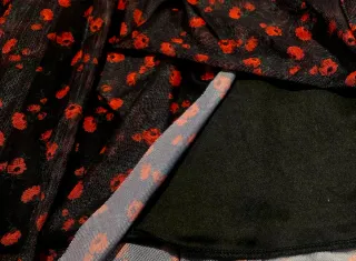 Falda tul flores - STRADIVARIUS