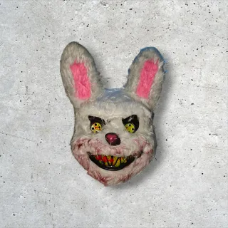 Máscara Halloween Conejo Terror Blanco