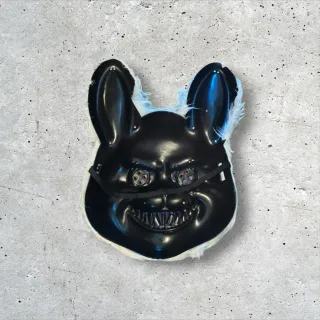 Máscara Halloween Conejo Terror Blanco