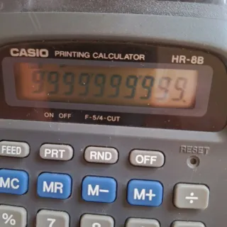 Calculadora Casio HR-8B (Repuestos/Reparar)