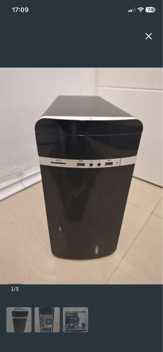 PC i5 8GB RAM 120GB SSD Negro