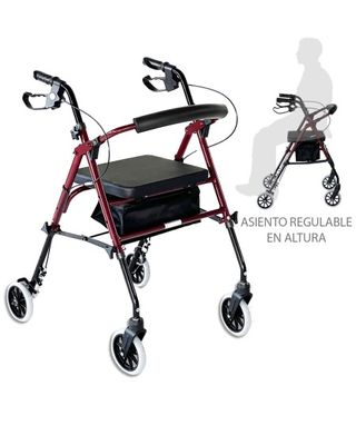 Andador 4 Ruedas con Asiento