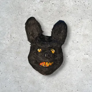 Máscara Halloween Conejo Terror Negra