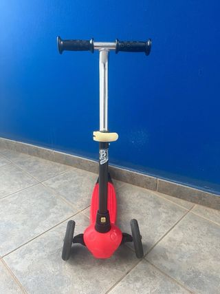 Patinete 3 Ruedas Infantil Rojo