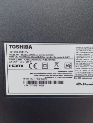 Televisor 65 pulgadas Toshiba