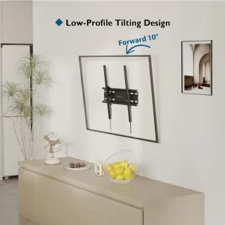 BONTEC Soporte TV Pared Inclinable Ultradelgado