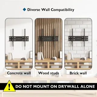 BONTEC Soporte TV Pared Inclinable Ultradelgado