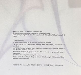 Litografia Michele Mingoia Sagittario 1982