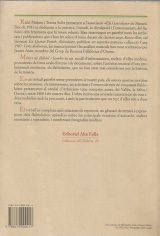 MÚSICS DE FLABIOL I BOMBO-ELS FLABIOLAIRES DEL ROD