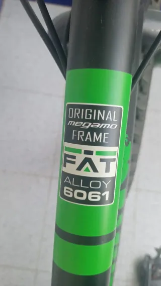 Bicicleta Fat Bike Negra y Verde