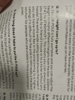 Barra Pole Dance Profesional Femor