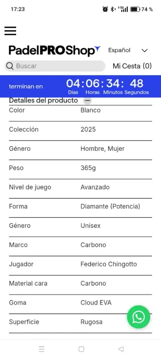 !2025! Bullpadel Neuron Cloud Hybrid F. Chingotto