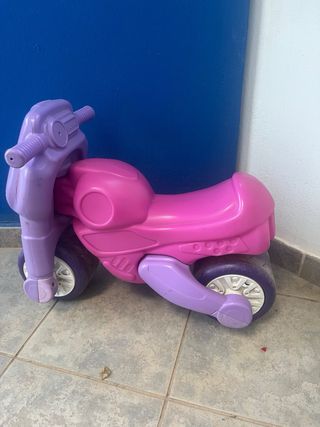 Moto de niño roja y gris Moto rosa  Pack