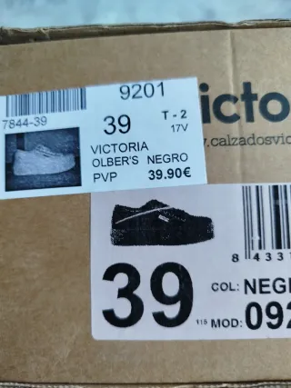 Zapatillas Victoria Negras
