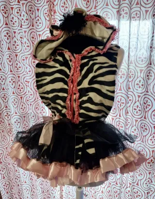 Costume Carnevale Bambina Zebra ballerina tutù