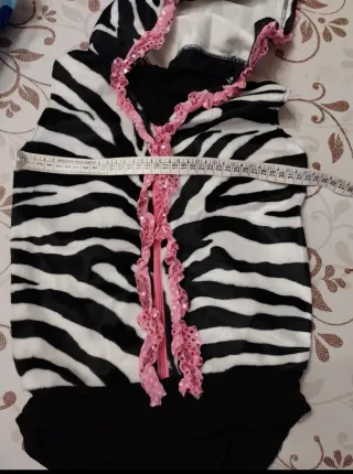 Costume Carnevale Bambina Zebra ballerina tutù