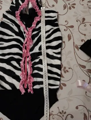 Costume Carnevale Bambina Zebra ballerina tutù