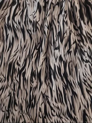 Falda Charol Estampado Cebra Talla Única