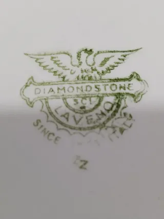 Zuppiera Ceramiche Laveno con bordi oro