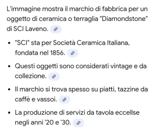 Zuppiera Ceramiche Laveno con bordi oro