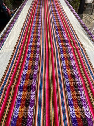 Mantel étnico 1,20 x 2,10 m - Nuevo