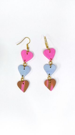 Pendientes corazones colgantes custom