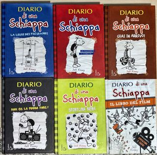 6 libri Diario di una Schiappa, Jeff Kinney, lotto