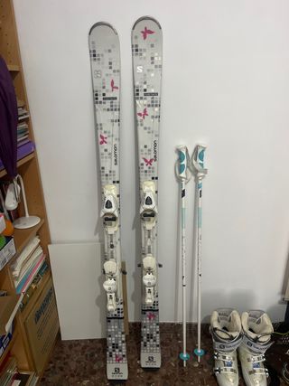 Equipo completo esquí mujer Salomon( primera mano)