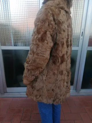 Abrigo pelo vintage talla 46.