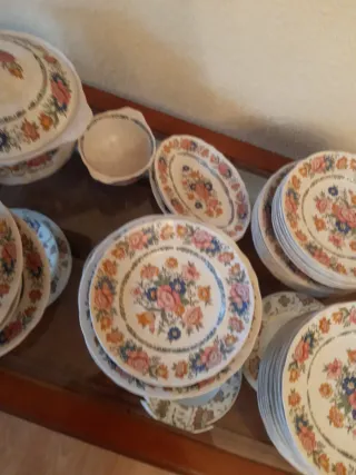 Vajilla Santa Clara porcelana floral