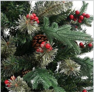 Árbol Navidad GuyAna 225cm con piñas y bayas