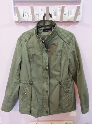 Chaquetón verde mujer