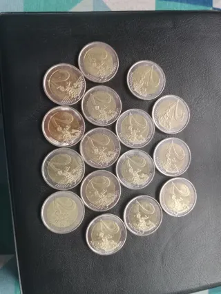 Lote 15 Monedas 2 Euros España