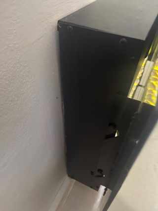 Elegante chimenea eléctrica negra