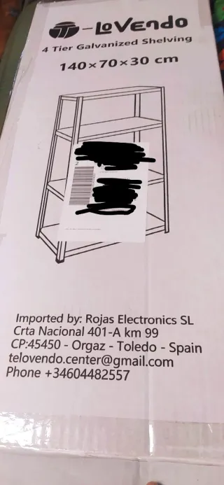 Estantería Galvanizada 4 Baldas LoVendo