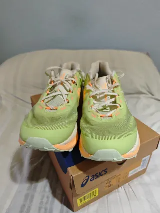 Asics Fuji Speed 4 T42'5 Verde/Naranja