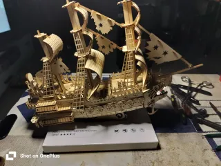 Maqueta Barco Pirata Madera Ensamblado