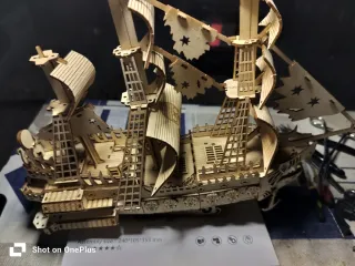 Maqueta Barco Pirata Madera Ensamblado