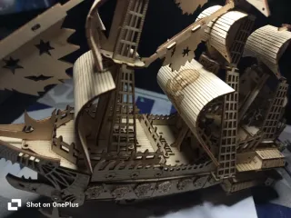 Maqueta Barco Pirata Madera Ensamblado