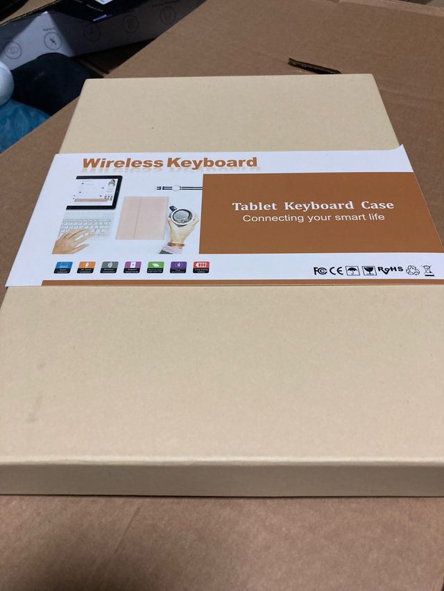 Funda TQQ iPad Air 11 M3/M2 con Teclado gris