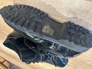 Zapatos Oxford charol negros T.38