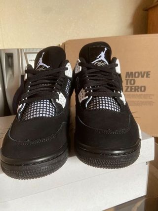 Jordan 4 Zapatillas Talla 44 Negro Blanco