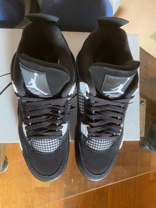 Jordan 4 Zapatillas Talla 44 Negro Blanco